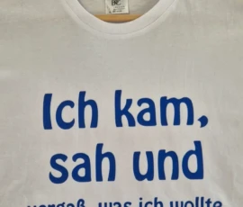 Ich kam sah Shirt aus der Lichtpause1 Kollektion Darmstadt Bessungen