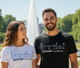 Jugendstil-Zeichnung als Textildruck-Motiv